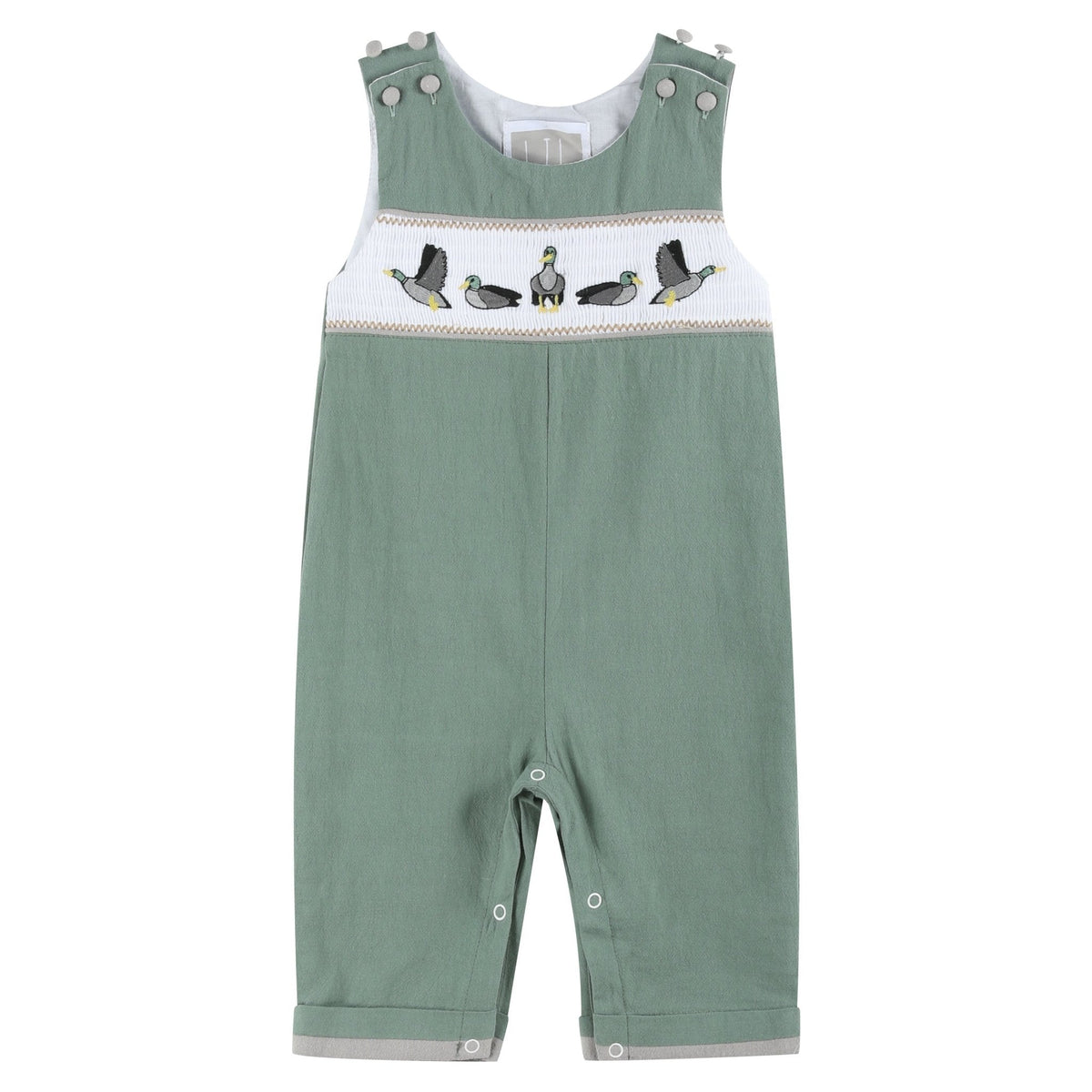 Sage Green Mallard Smocked Longall