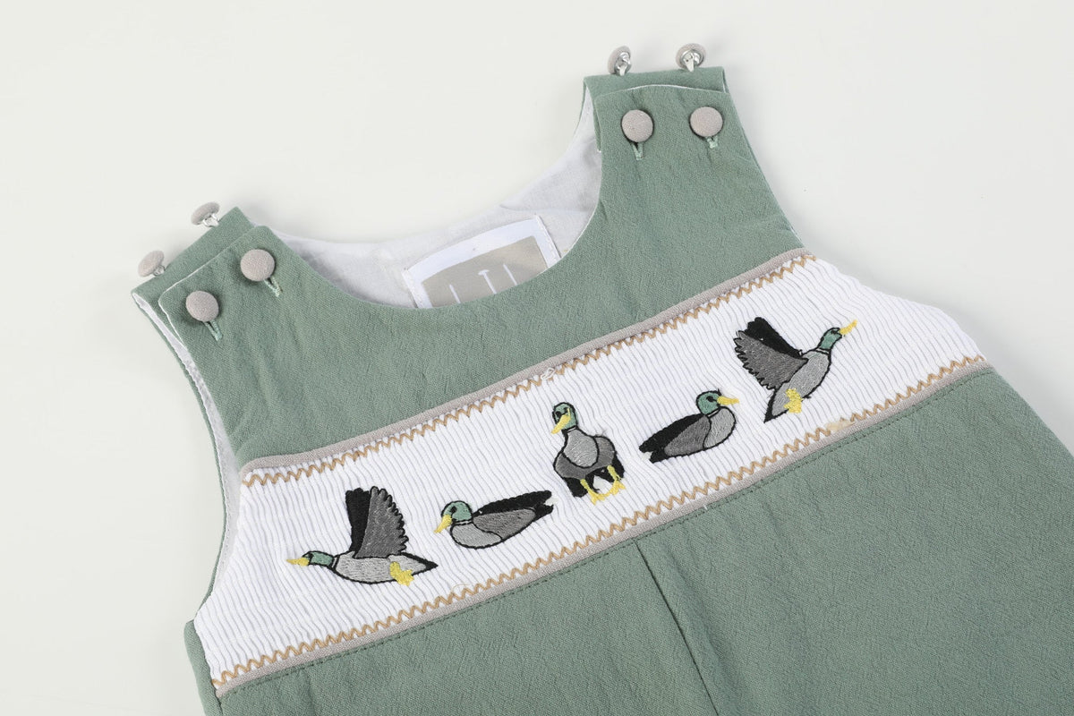Sage Green Mallard Smocked Longall