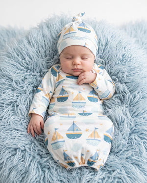 Sail Boat Baby Gown
