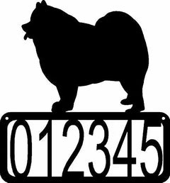 Samoyed Dog House Address Sign