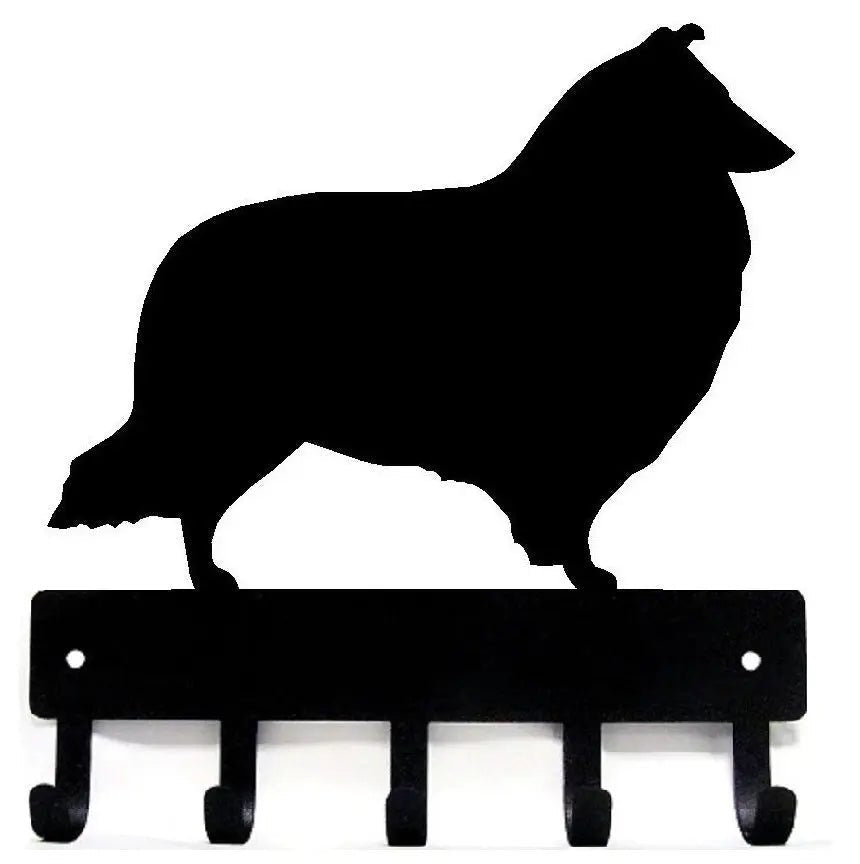 Shetland Sheepdog/ Sheltie Dog Key Rack and Leash Holder