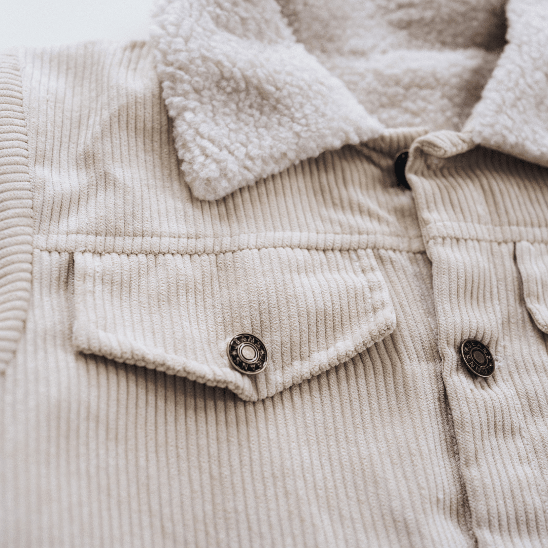 Sherpa Collar Bone Corduroy Jacket-Child