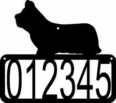 Skye Terrier Dog House Address Sign