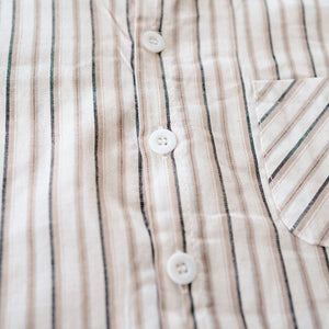 Gray Striped Button-Up - Child