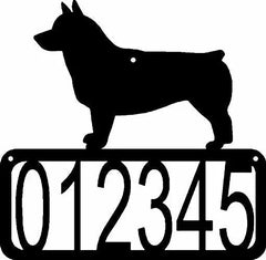 Swedish Vallhund Dog House Address Sign