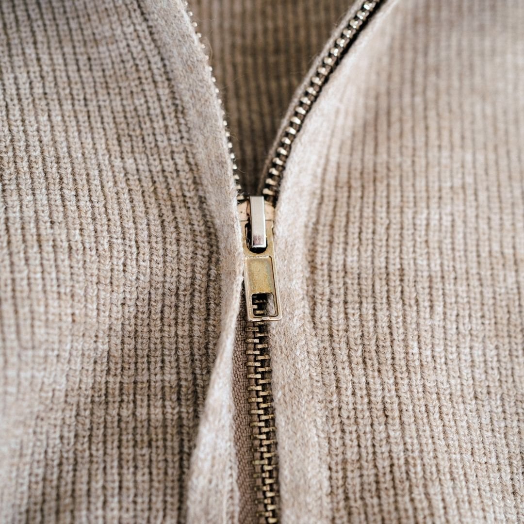 Quarter Zip Sweater Sand - Child