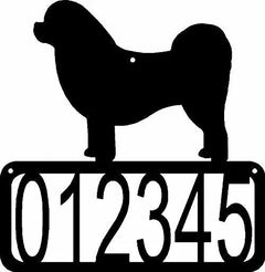 Tibetan Spaniel Dog House Address Sign