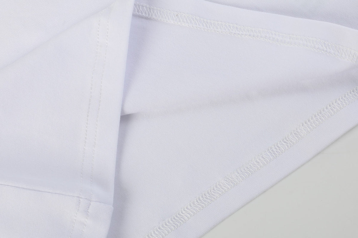 White Collared Lace Sleeve Shirt