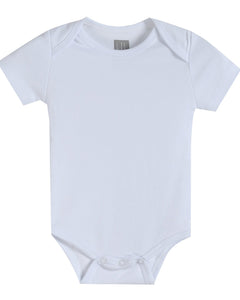 White Organic Cotton Short Sleeve Bodysuit